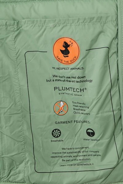 Save The Duck Jas Alex Licht Groen 8 Save The Duck Jas Alex Licht Groen - Afbeelding 6