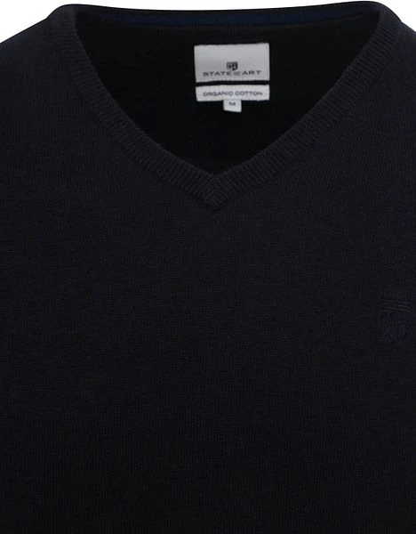 State Of Art Trui V-Hals Donkerblauw 4 State Of Art Trui V-Hals Donkerblauw - Afbeelding 2