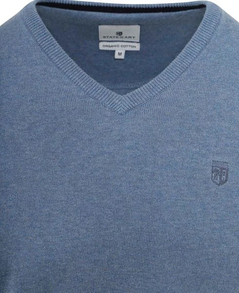 State Of Art Trui V-Hals Lichtblauw 8 State Of Art Trui V-Hals Lichtblauw - Afbeelding 6