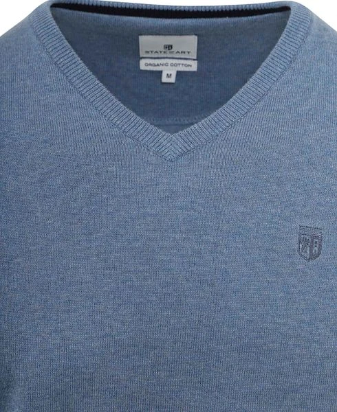 State Of Art Trui V-Hals Lichtblauw 4 State Of Art Trui V-Hals Lichtblauw - Afbeelding 2