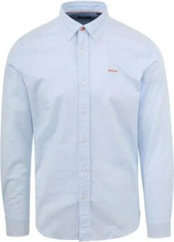 NZA Overhemd Roor Lichtblauw Melange -Kleding Kortingswinkel 76925 5 1