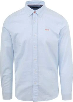 NZA Overhemd Roor Lichtblauw Melange