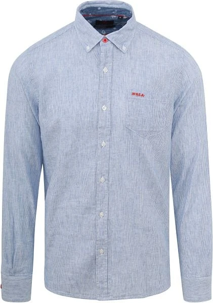 NZA Overhemd Rum Streep Blauw 7 NZA Overhemd Rum Streep Blauw - Afbeelding 5