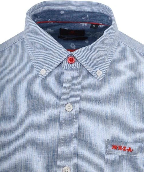 NZA Overhemd Rum Streep Blauw 8 NZA Overhemd Rum Streep Blauw - Afbeelding 6