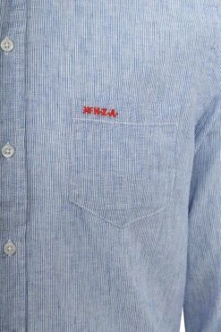 NZA Overhemd Rum Streep Blauw 10 NZA Overhemd Rum Streep Blauw -Kleding Kortingswinkel 76928 3