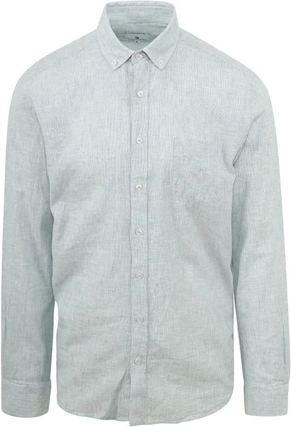 State Of Art Overhemd Melange Groen 3 State Of Art Overhemd Melange Groen