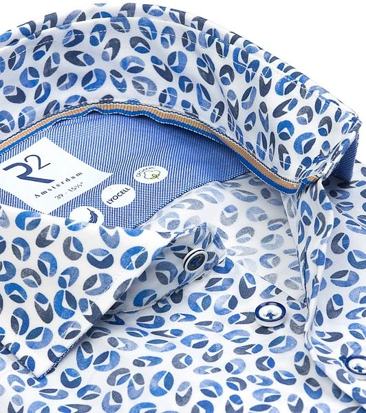 R2 Overhemd Stuur Blauw 6 R2 Overhemd Stuur Blauw - Afbeelding 4