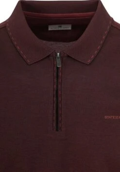 State Of Art Poloshirt Bordeaux -Kleding Kortingswinkel 76937 2 1