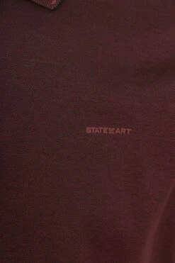 State Of Art Poloshirt Bordeaux -Kleding Kortingswinkel 76937 3