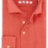 R2 Linnen Overhemd Oranje