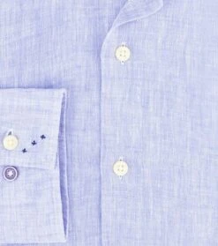 R2 Linnen Overhemd Blauw 12 R2 Linnen Overhemd Blauw -Kleding Kortingswinkel 76942 5