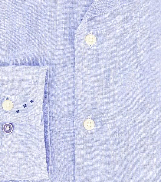 R2 Linnen Overhemd Blauw 7 R2 Linnen Overhemd Blauw - Afbeelding 5