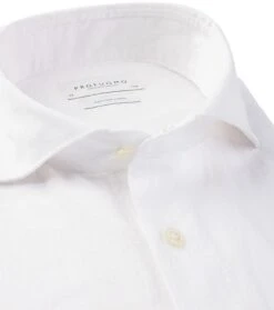 Profuomo Linnen Overhemd Wit -Kleding Kortingswinkel 76956 2 1