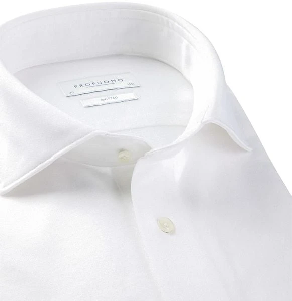 Profuomo Knitted Overhemd Wit 6 Profuomo Knitted Overhemd Wit - Afbeelding 4