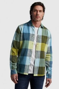 Cast Iron Overhemd Ruiten Blauw -Kleding Kortingswinkel 76985 3