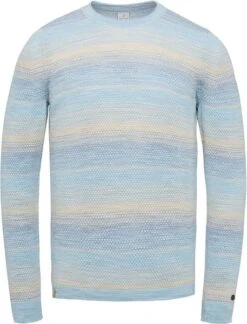 Cast Iron Trui Strepen Lichtblauw