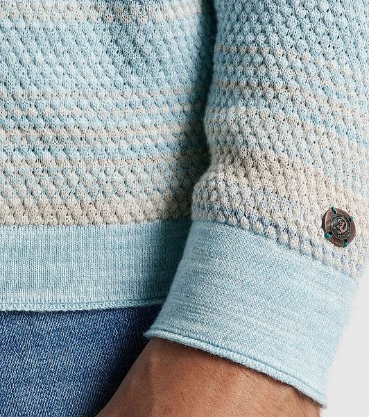 Cast Iron Trui Strepen Lichtblauw 6 Cast Iron Trui Strepen Lichtblauw - Afbeelding 4