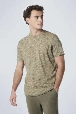 No-Excess No Excess T-Shirt Melange Multicolour Groen -Kleding Kortingswinkel 76998 3 1