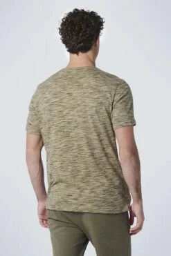 No-Excess No Excess T-Shirt Melange Multicolour Groen -Kleding Kortingswinkel 76998 4