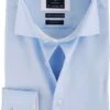 Profuomo Overhemd Blauw + Wit Contrast -Kleding Kortingswinkel 7701 1
