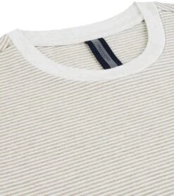 Profuomo T-Shirt Strepen Bruin -Kleding Kortingswinkel 77033 2