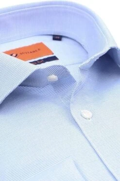 Suitable Overhemd Fijne Ruit Lichtblauw DM22-01 -Kleding Kortingswinkel 77039 2 1