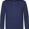 Profuomo Half Zip Trui Wol Navy -Kleding Kortingswinkel 77040 1