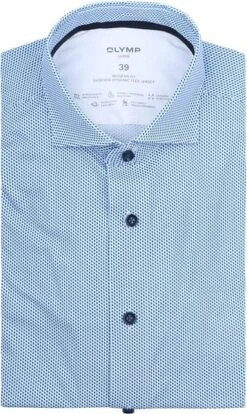 OLYMP Luxor Overhemd 24/Seven Print Blauw 12 OLYMP Luxor Overhemd 24/Seven Print Blauw -Kleding Kortingswinkel 77060 1 1