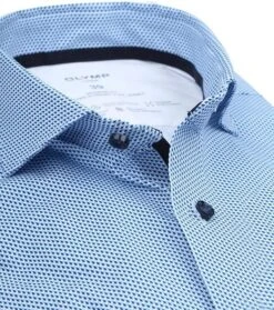 OLYMP Luxor Overhemd 24/Seven Print Blauw 13 OLYMP Luxor Overhemd 24/Seven Print Blauw -Kleding Kortingswinkel 77060 2 1