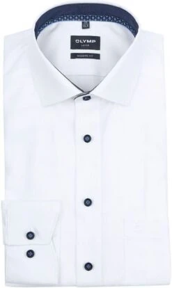 Olymp Luxor Overhemd Wit -Kleding Kortingswinkel 77065 1 1