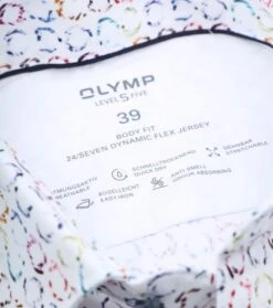 OLYMP Overhemd Level 5 24/seven SL7 Print Wit 11 OLYMP Overhemd Level 5 24/seven SL7 Print Wit -Kleding Kortingswinkel 77071 4