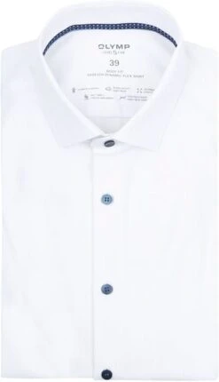 OLYMP Overhemd Level 5 SL7 Wit -Kleding Kortingswinkel 77080 5 1