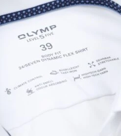 OLYMP Overhemd Level 5 SL7 Wit -Kleding Kortingswinkel 77080 8