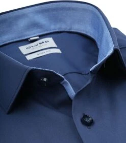 OLYMP Overhemd Level 5 SL7 Donkerblauw 12 OLYMP Overhemd Level 5 SL7 Donkerblauw -Kleding Kortingswinkel 77081 2 1
