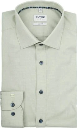 OLYMP Level 5 Overhemd Lichtgroen