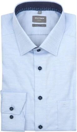 OLYMP Overhemd Luxor Comfort Fit Lichtblauw -Kleding Kortingswinkel 77087 1 1