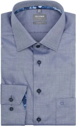 OLYMP Overhemd Luxor Comfort Fit Blauw 11 OLYMP Overhemd Luxor Comfort Fit Blauw -Kleding Kortingswinkel 77088 1 1