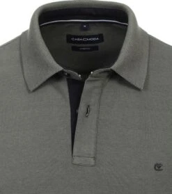 Casa Moda Longsleeve Polo Groen -Kleding Kortingswinkel 77090 2 1