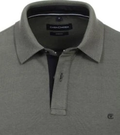 Casa Moda Longsleeve Polo Groen -Kleding Kortingswinkel 77090 2