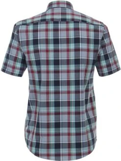 Casa Moda Overhemd Short Sleeve Multicolour Geruit -Kleding Kortingswinkel 77098 5