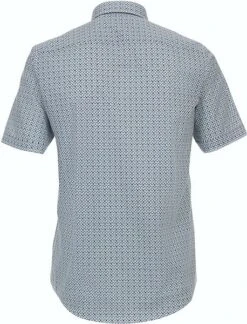 Casa Moda Overhemd Short Sleeve Blauw Print -Kleding Kortingswinkel 77100 4