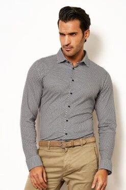 Desoto Overhemd Kubus Navy 10 Desoto Overhemd Kubus Navy -Kleding Kortingswinkel 77108 3