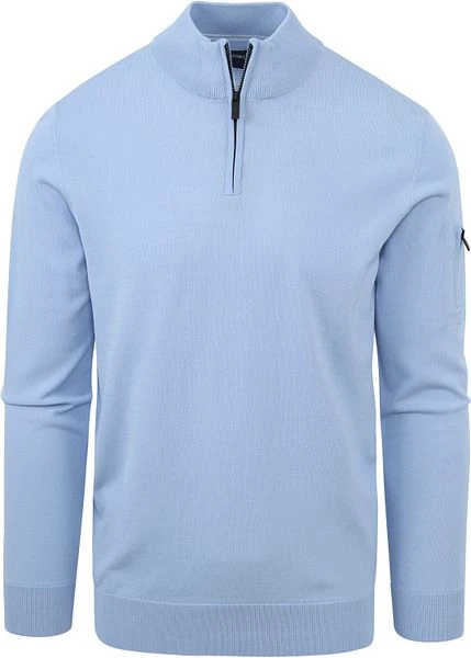 Suitable Half Zip Trui Lichtblauw 3 Suitable Half Zip Trui Lichtblauw
