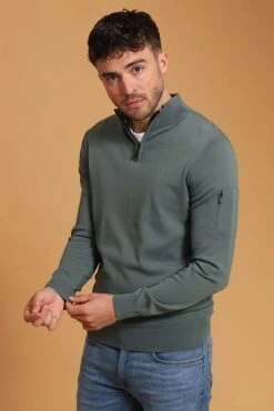 Suitable Half Zip Trui Groen 9 Suitable Half Zip Trui Groen -Kleding Kortingswinkel 77144 1