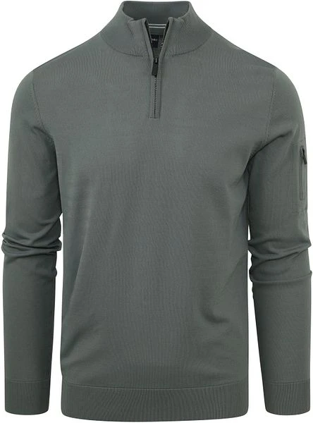Suitable Half Zip Trui Groen 3 Suitable Half Zip Trui Groen
