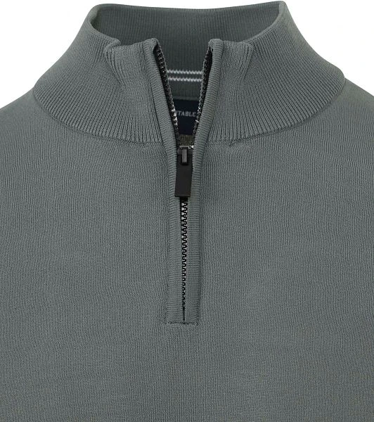 Suitable Half Zip Trui Groen 5 Suitable Half Zip Trui Groen - Afbeelding 3
