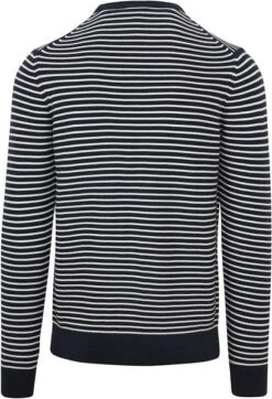 Suitable Respect Trui Otto Blauw Streep -Kleding Kortingswinkel 77150 4