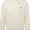 Fred Perry Sweater Logo Ecru -Kleding Kortingswinkel 77152 1