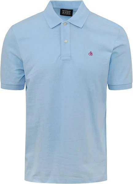 Scotch And Soda Pique Polo Lichtblauw 3 Scotch And Soda Pique Polo Lichtblauw