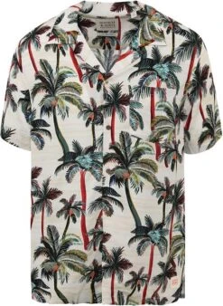 Scotch And Soda Shortsleeve Overhemd Palmbomen